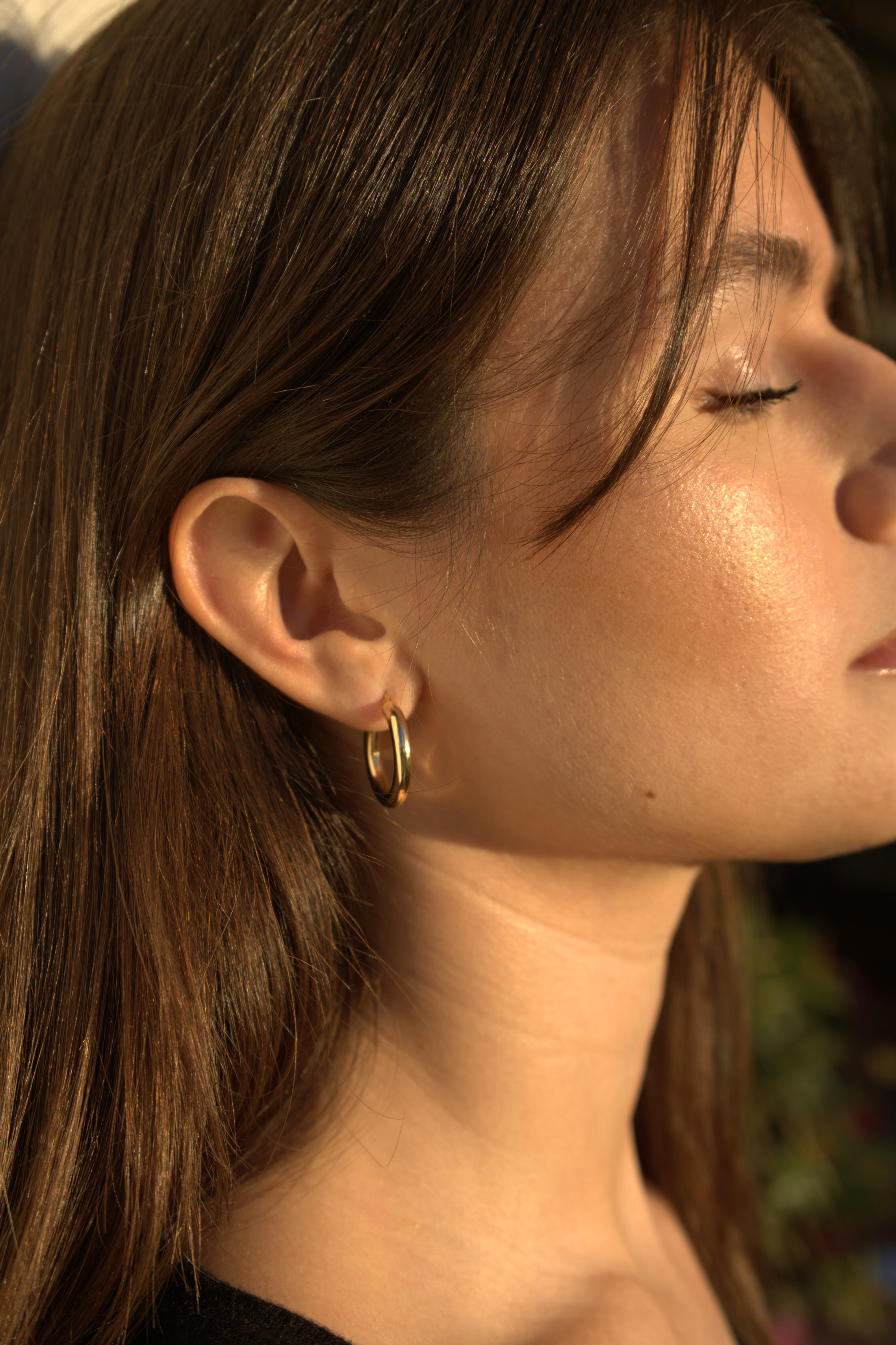 "Boss Lady" Medium Chunky Gold Hoops