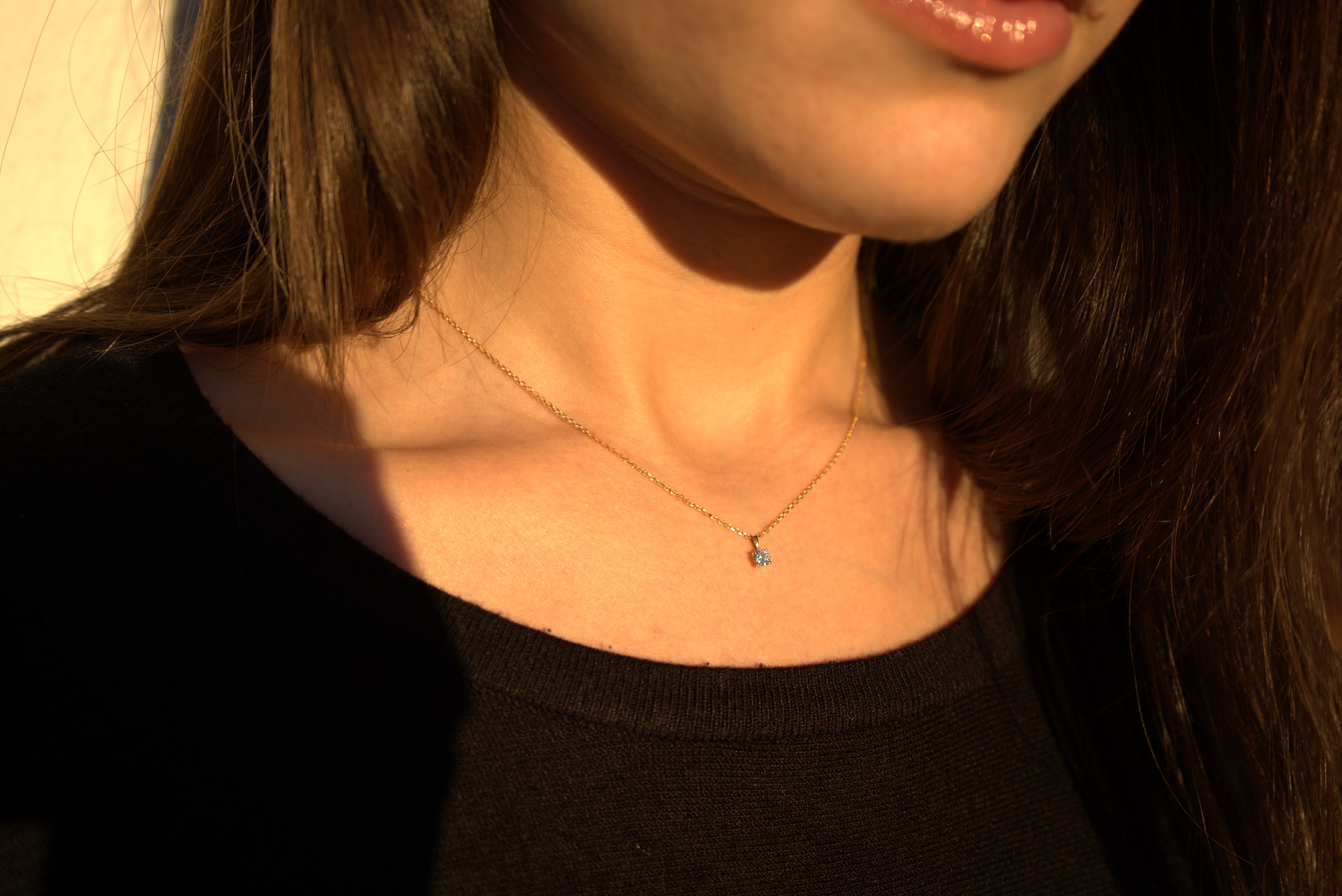 "Spot of Light" Diamond Necklace