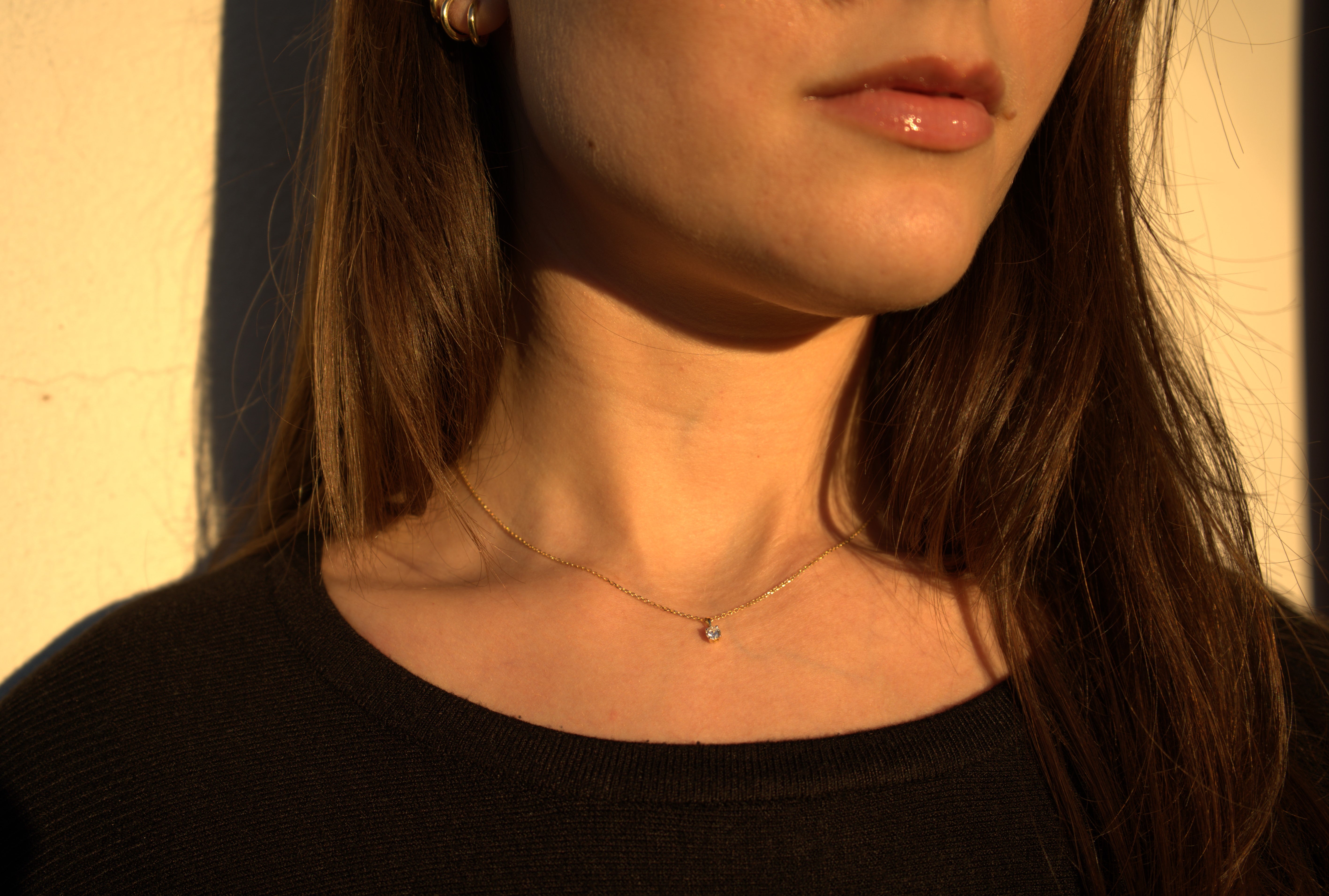 "Spot of Light" Diamond Necklace