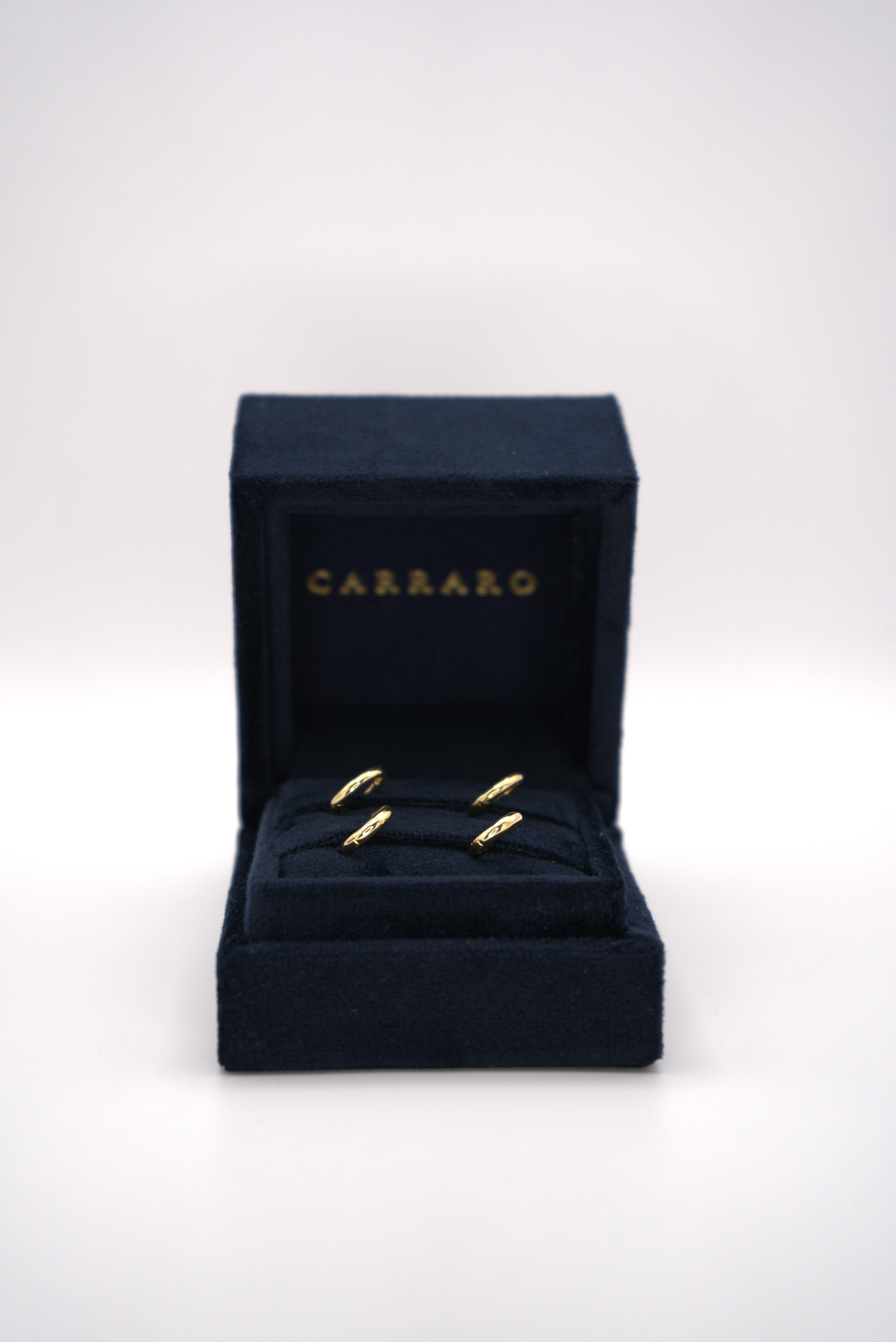 Tiny Yellow Gold Huggies