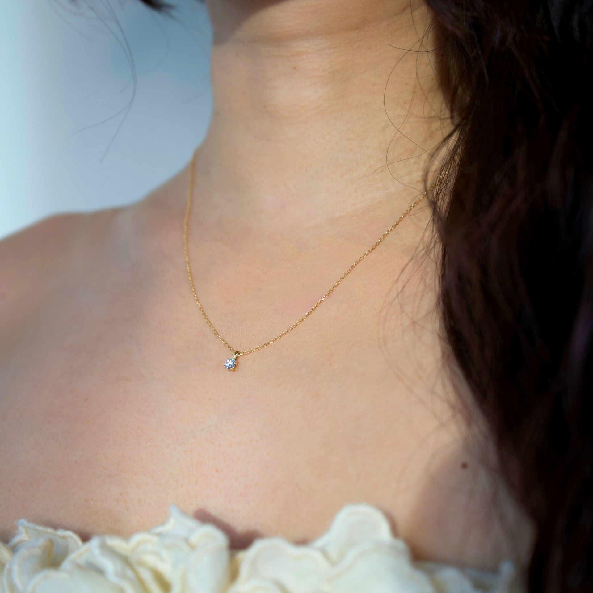 "Spot of Light" Diamond Necklace