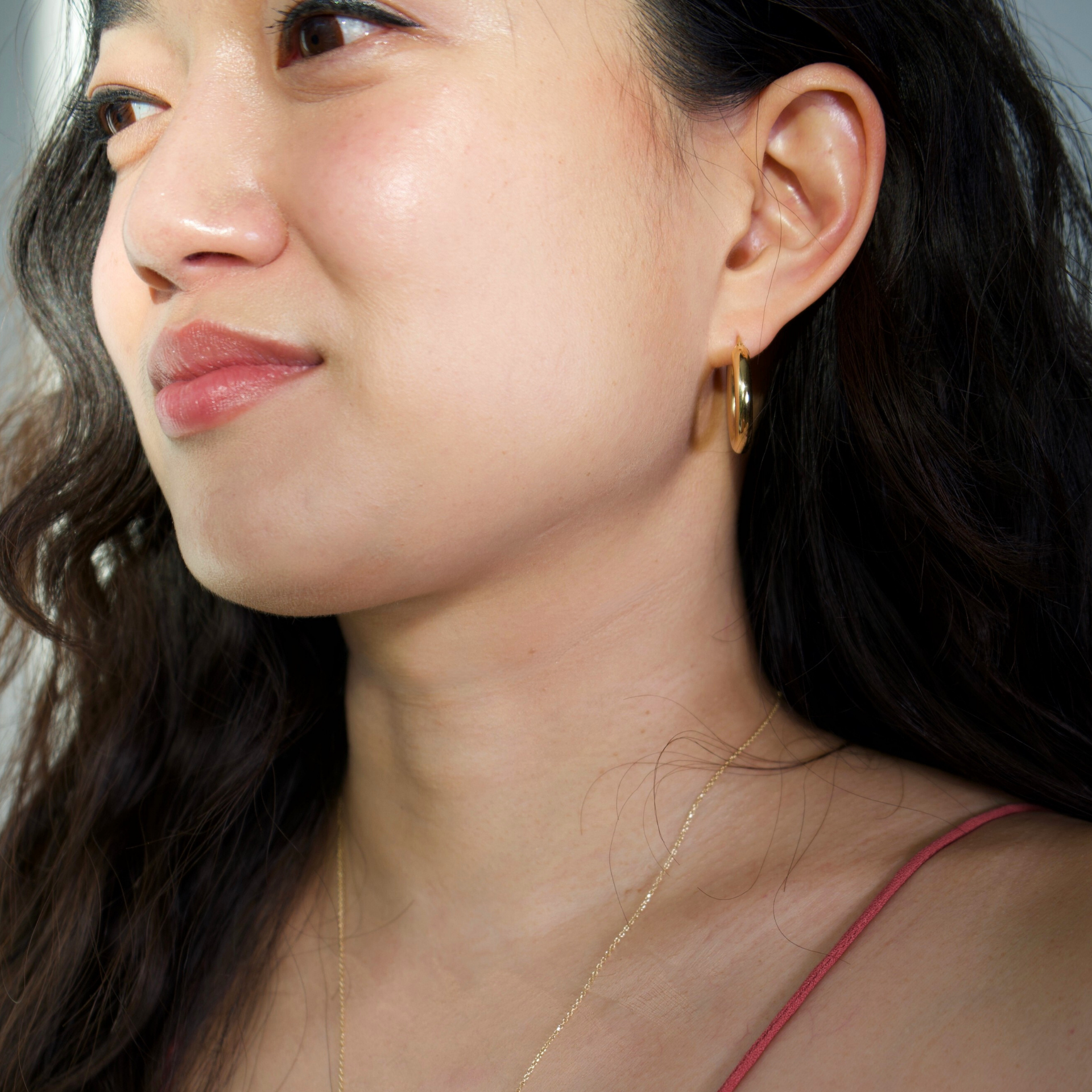 "Boss Lady" Medium Chunky Gold Hoops